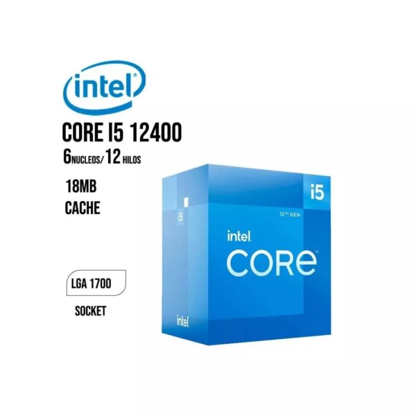 PROCESADOR INTEL CORE I5 12400 2.50HZ – 18MB ( BX8071512400 ) LGA 1700