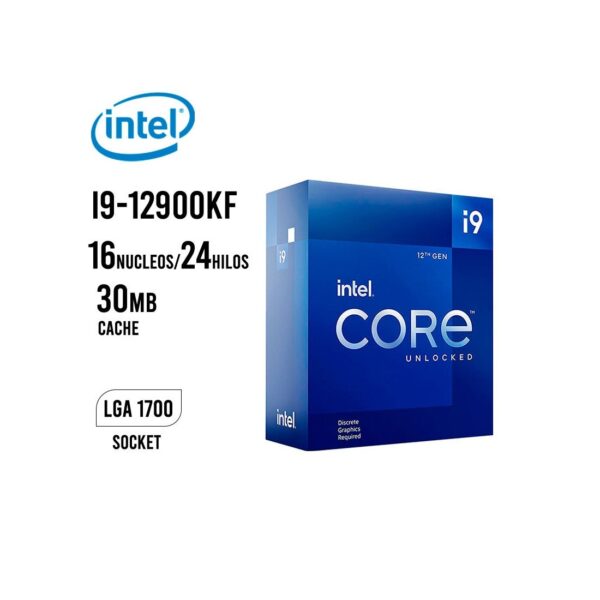 PROCESADOR INTEL CORE I9-12900KF 3.20GHZ 30MB LGA1700 (BX8071512900KF)