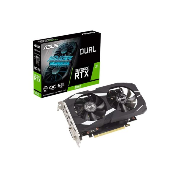 TARJETA DE VIDEO ASUS DUAL RTX 3050 6GB OC GDDR6(DUAL-RTX3050-O6G) 96 BIT