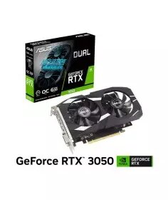 TARJETA DE VIDEO ASUS DUAL RTX 3050 6GB OC GDDR6(DUAL-RTX3050-O6G) 96 BIT