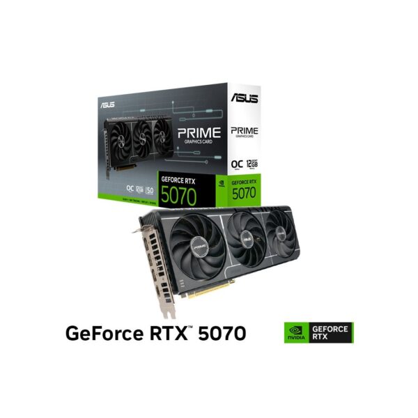 TARJETA DE VIDEO ASUS PRIME RTX 5070 12GB GDDR7 OC EDITION ( PRIME-RTX5070-O12G ) 192 BIT