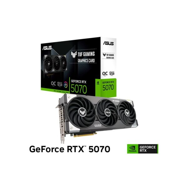 TARJETA DE VIDEO ASUS TUF GAMING RTX 5070 12GB GDDR7 OC EDITION (…