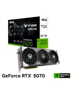 tarjeta de video asus tuf gaming rtx 5070 12gb gddr7 oc edition tuf rtx5070 o12g gaming 192 bit-malvinas.pe
