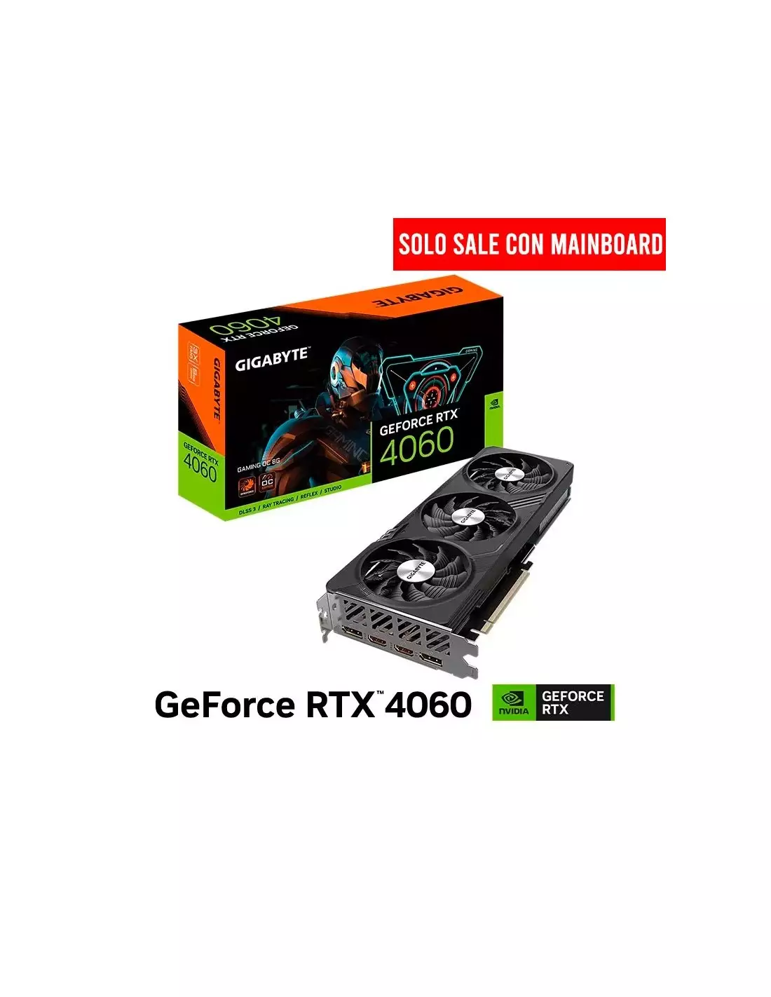 TARJETA DE VIDEO GIGABYTE GEFORCE RTX 4060 8GB OC GAMING ( GV-N4060GAMING OC-8GD ) 128… TARJETA DE VIDEO GIGABYTE GEFORCE RTX 4060 8GB OC GAMING ( GV-N4060GAMING OC-8GD ) 128…