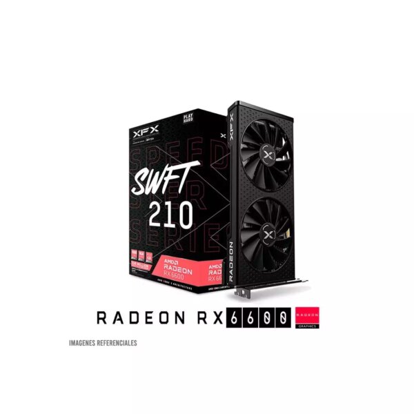 TARJETA DE VIDEO XFX SPEEDSTER SWFT 210 RX 6600 8GB GDDR6 (RX-66XL8LFDR)