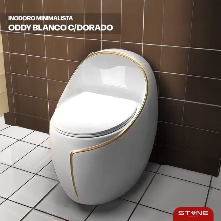 INODORO MINIMALISTA ODDY BLANCO DORADO