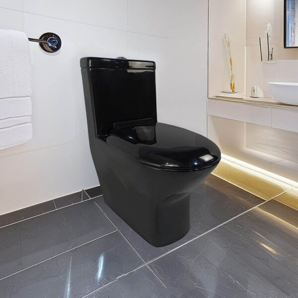 INODORO ONE PIECE MINIMALISTA STAN BLACK