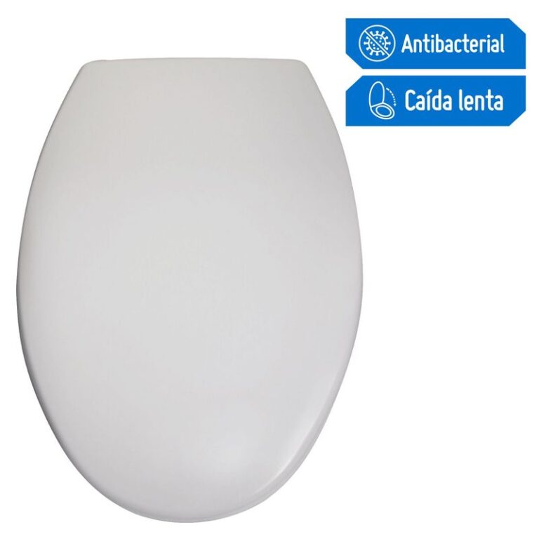 Asiento Tapa Inodoro Elongado Urea Blanco
