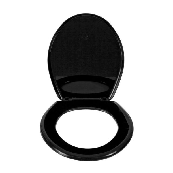 Asiento Tapa Inodoro Rapid Jet Redondo Negro