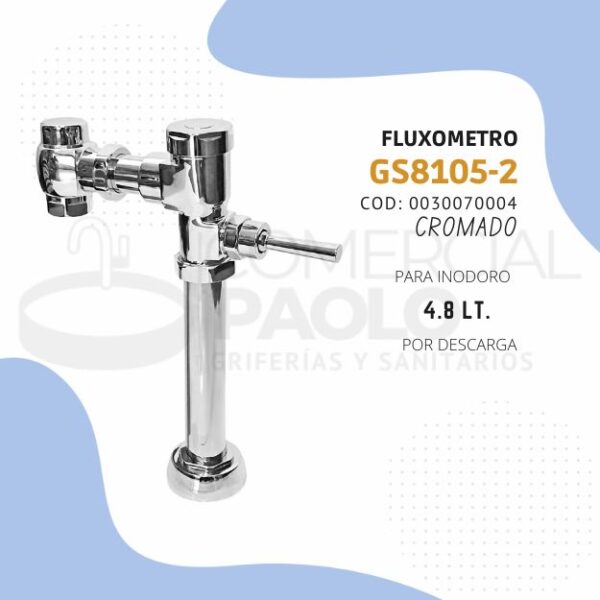 FLUXOMETRO PARA INODORO CROMADO GS8105-2