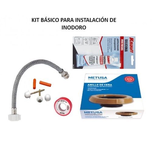 KIT BÁSICO PARA INSTALACIÓN DE INODORO 7/8pulgadas