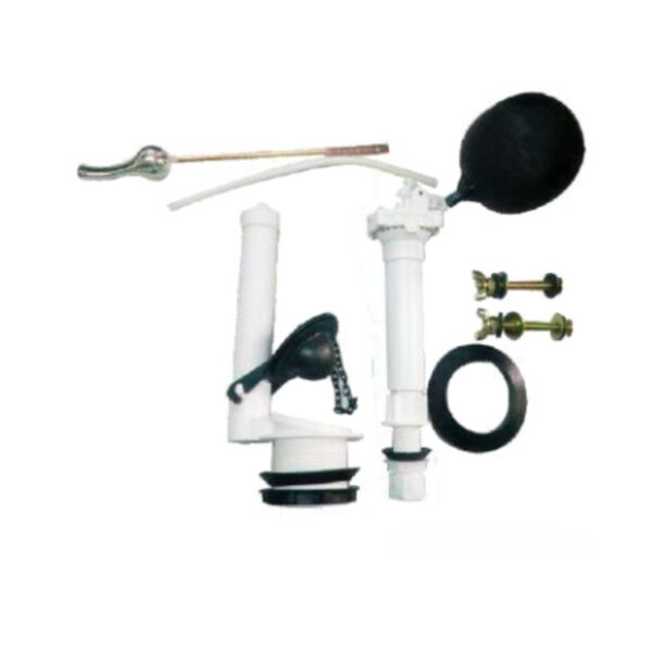 Accesorio Completo Para Tanque Bajo Boya Negra Con Perno Metal C&A