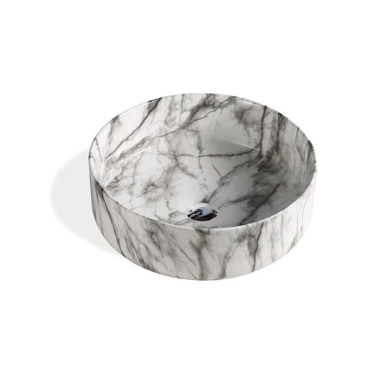 MármolBOWL OVALIN DE LOZA CIRCULAR MARMOL 223-M