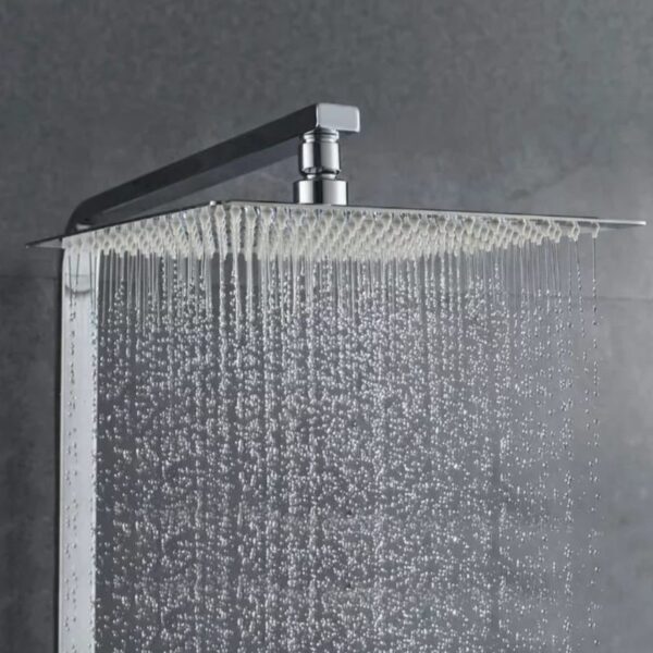 Cabezal Ducha Española de 12pulgadas Brillante Acero Inoxidable SUS 304