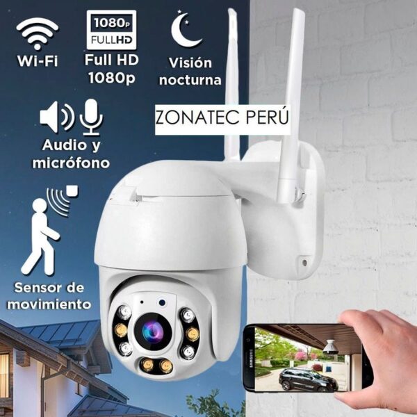 Camara A6 Icsee Ip Exterior Wifi Sensor De Movimiento