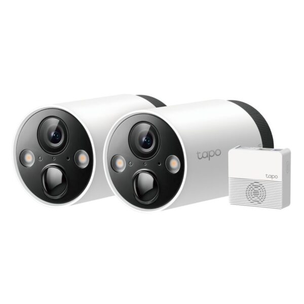 TP-LINK TAPO C420S2 Kit de Cámaras de seguridad WIFI 2K QHD – Batería Tapo H200