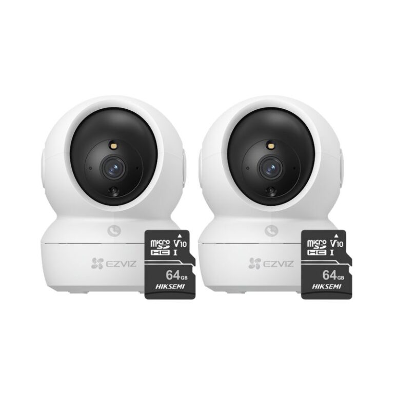 Kit de 2 cámaras seguridad full hd para interiores H6C-Pro-2MP + 64SD