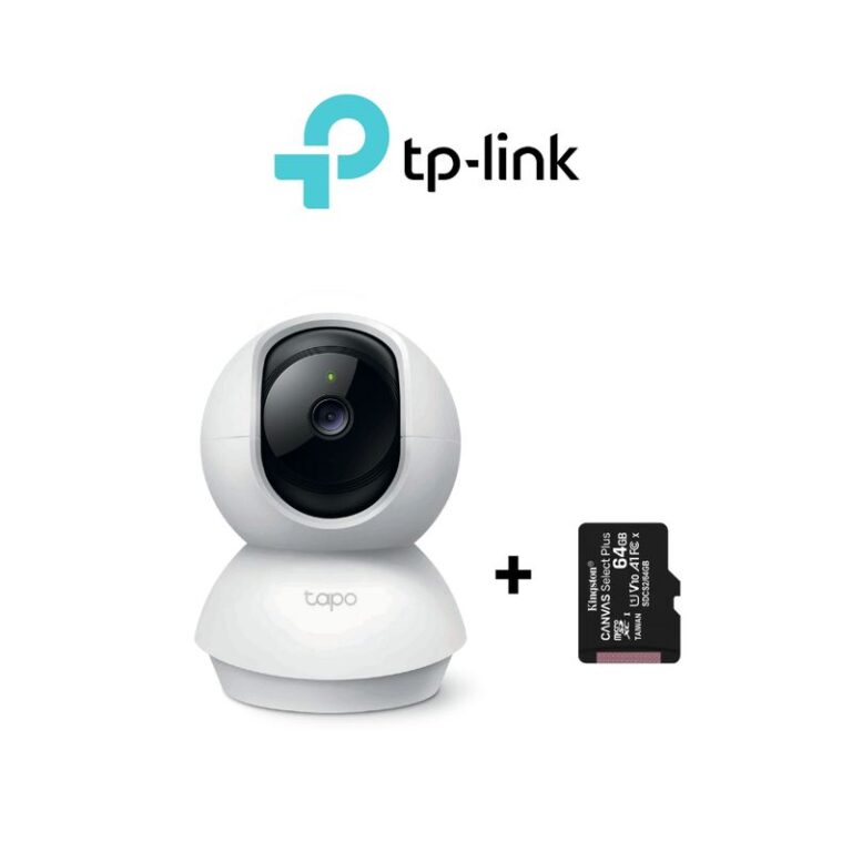 Cámara de seguridad para interiores Full-HD Tapo-C200 – Tp-Link + SD 64 GB