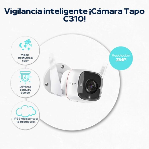 Cámara de seguridad TP-Link para exteriores tapo c310 con resoluciòn 2k