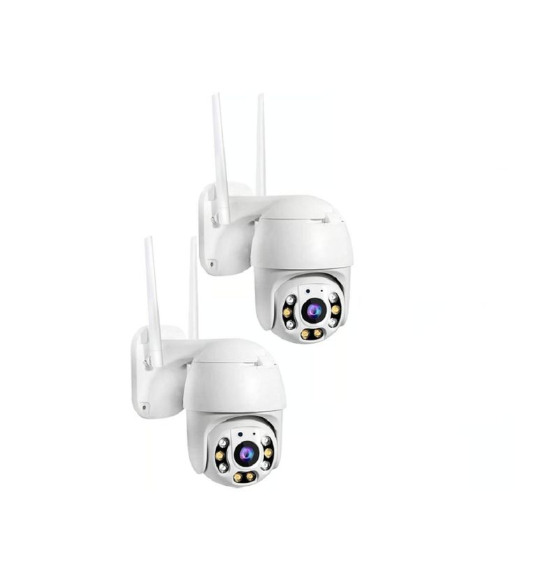 Pack de 2 Camaras A6 IP y 2 Memorias de 128GB Visión Nocturna Pack de 2 Camaras A6 IP y 2 Memorias de 128GB Visión Nocturna