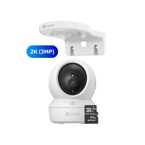 Cámara de seguridad H6C 2K 3MP + Soporte de montaje + Micro SD 64gb –