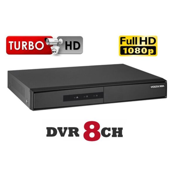 Grabador DVR 8CH Soporta 1 HDD 720P, 1080p Lite con AUDIO