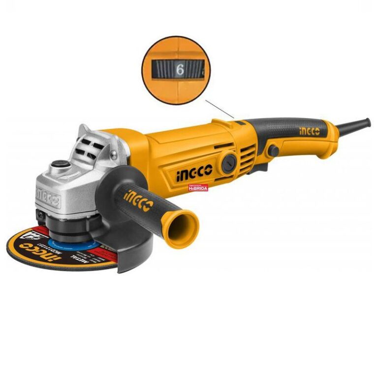 AMOLADORA ANGULAR 1010W 4 1/2pulgadas VELOCIDAD VARIABLE INGCO – AG10108-5