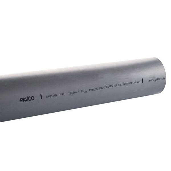 Tubo PVC 4″ para Desagüe