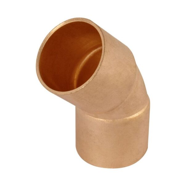 Codo Cobre 1/2pulgadas 45°