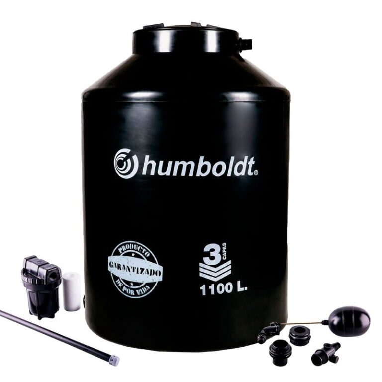 Tanque de agua Negro 1100 L + Accesorios