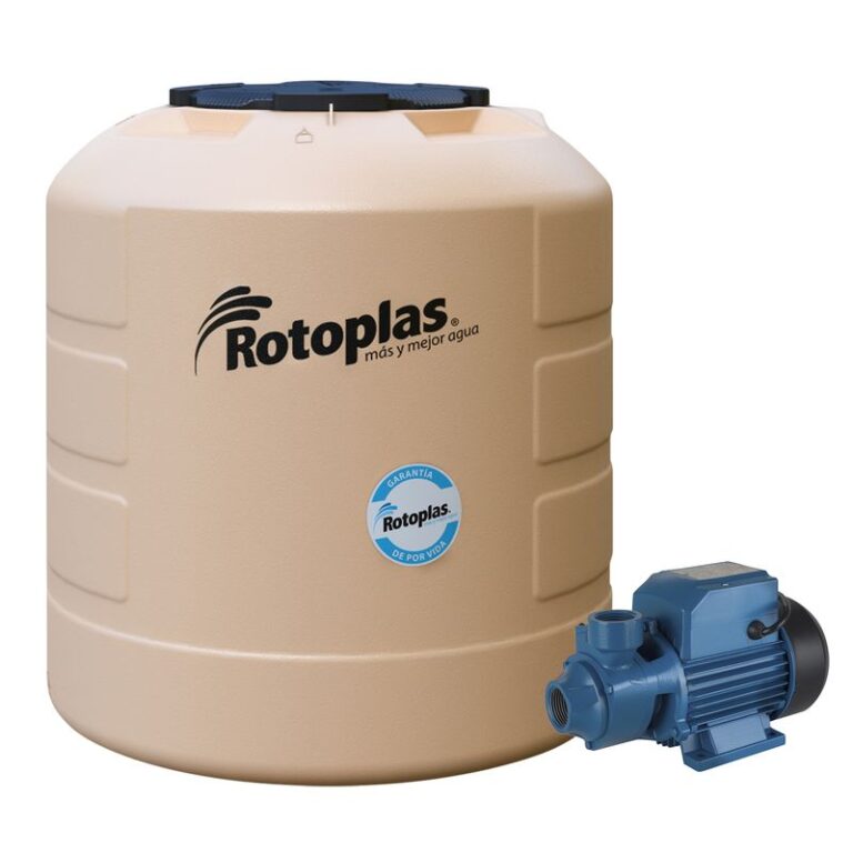 Tanque Plus + 1100L Gdpv Rotoplas + Bomba Periférica de Agua 0.5 HP 32L/min