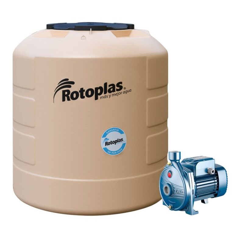 Tanque Plus + 1100L Gdpv Rotoplas + Electrobomba Centrifuga Pedrollo CPM620 1 HP 100 L/min