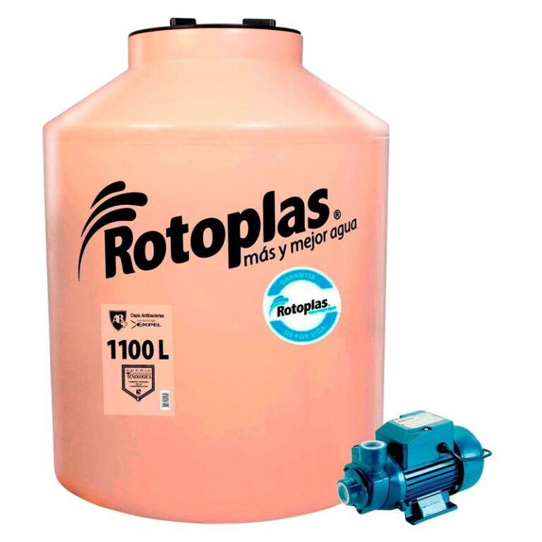 Combo Tanque de Agua 1100 L Rotoplas + Bomba Periférica 0.5 HP Karson
