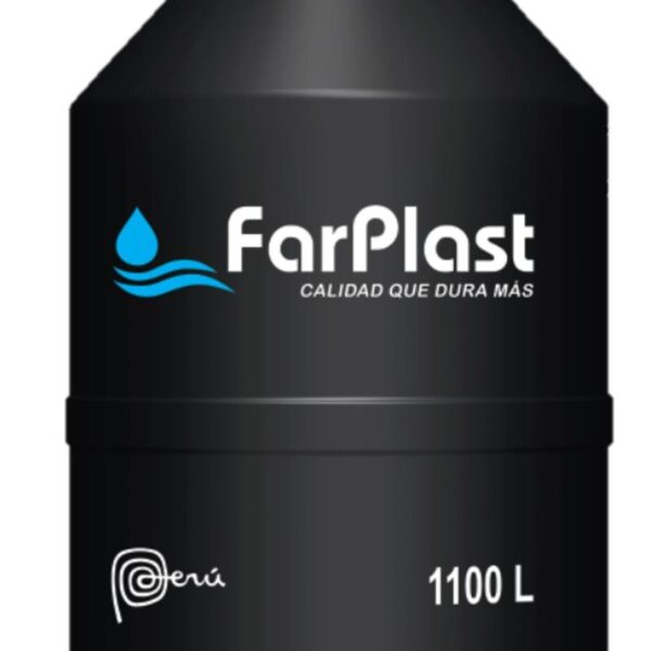 TANQUE PARA AGUA DE 1,100 LTS NEGRO CON ACCESORIOS