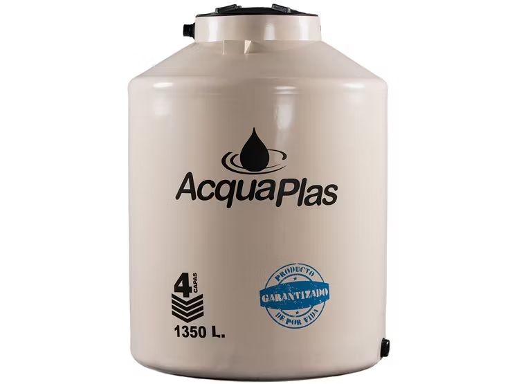 TANQUE PARA AGUA 1350 L BEIGE + ACCESORIOS