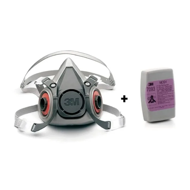Kit Respirador 3M serie 6100 + Filtro 7093B contra Partículas
