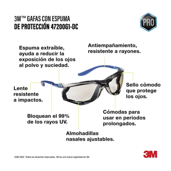 Lentes de seguridad 3M Selloperformance Luna espejada