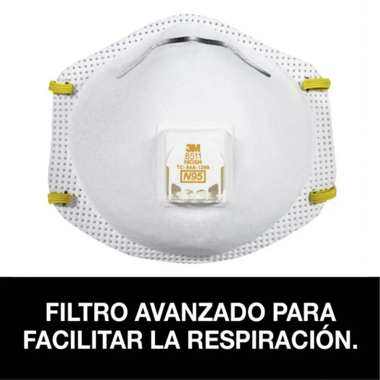 Respirador 3M valvula 8511 N95 x 5 unidades