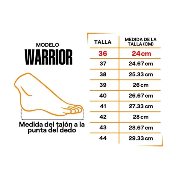 Calzado de seguridad Warrior Ppa Talla 36 Bata