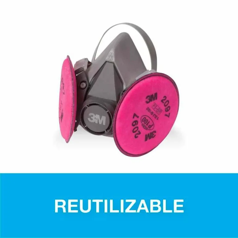 Respirador 3M polvos particulas y olores P100 6297