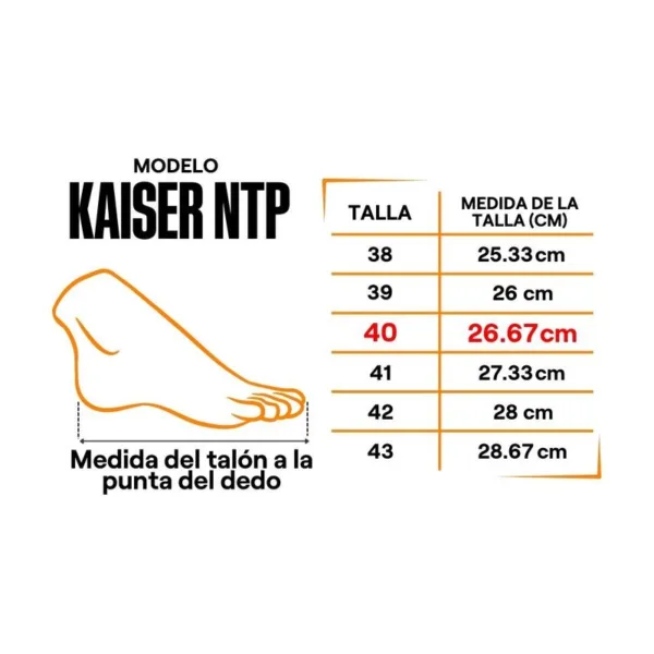 Botin de Seguridad Bata Modelo Kaiser NTP ISO 20345 Talla 40 Negro