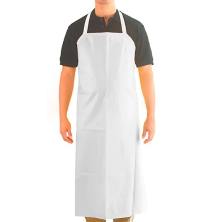 Delantal PVC Termosellado Blanco Talla M Leggera