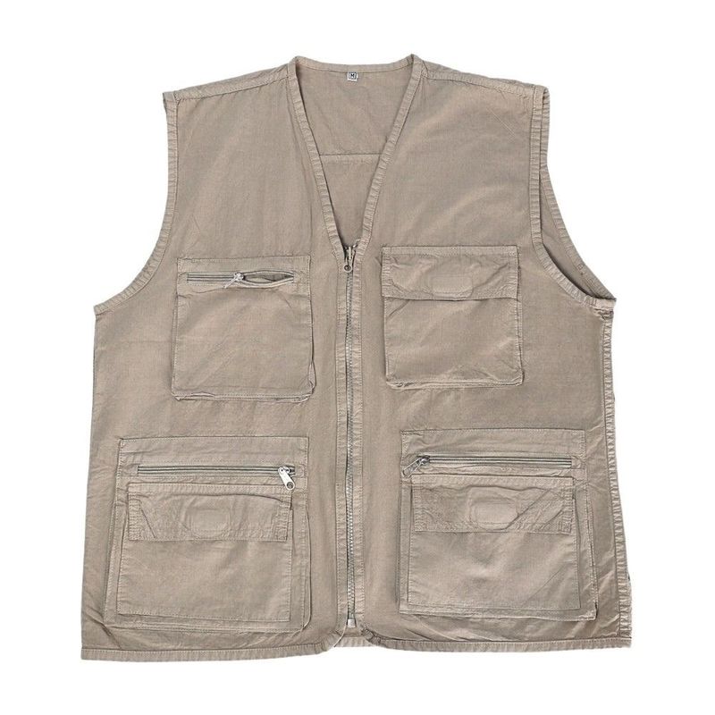 Chaleco de Trabajo Ligero Paper Touch Beige Talla M Chaleco de Trabajo Ligero Paper Touch Beige Talla M