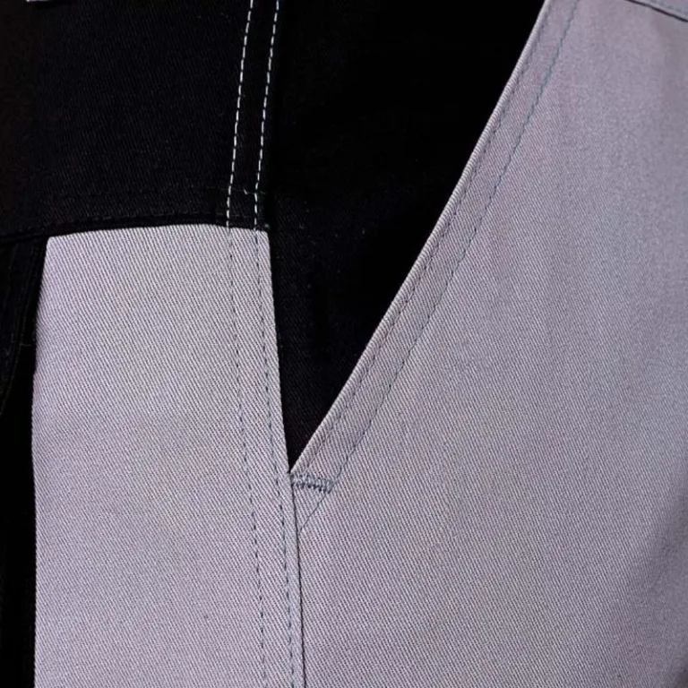 Pantalón de Trabajo Drill Portarodilleras Plomo-Negro Werken – Talla M