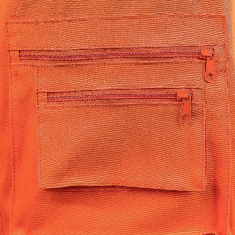 Chaleco de Trabajo Drill Industrial Multibolsillos Naranja Werken – Talla L
