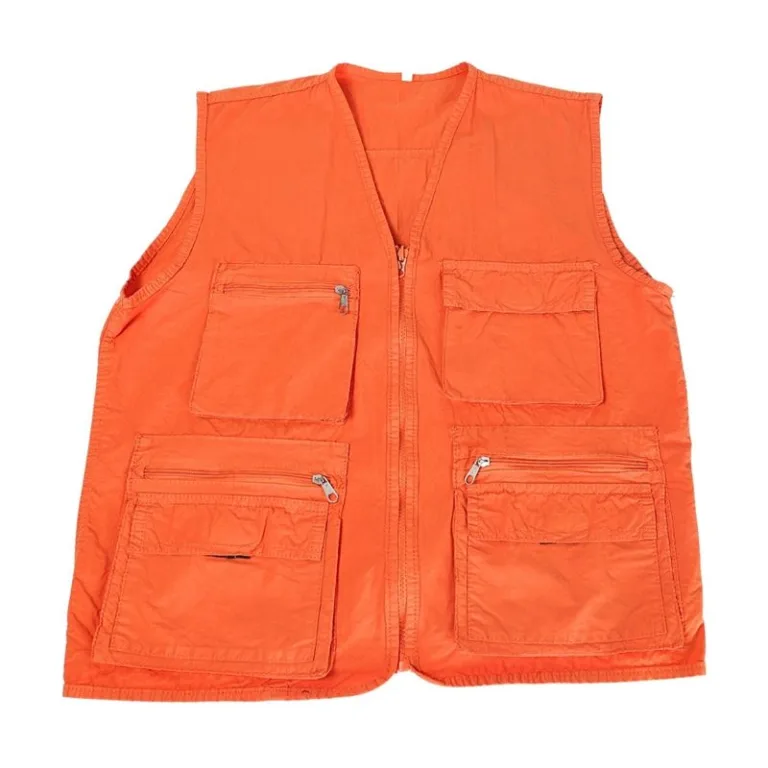 Chaleco de Trabajo Ligero Paper Touch Naranja Talla M