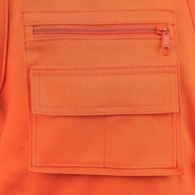 Chaleco de Trabajo Drill Industrial Multibolsillos Naranja Werken – Talla M