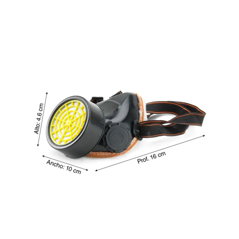 Respirador de caucho 1 vía