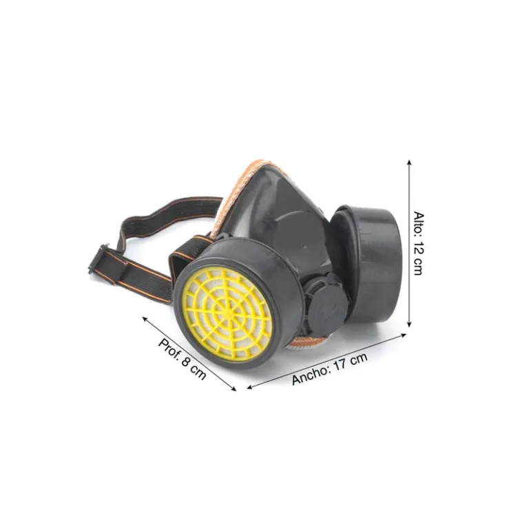 Respirador de caucho 2 vías