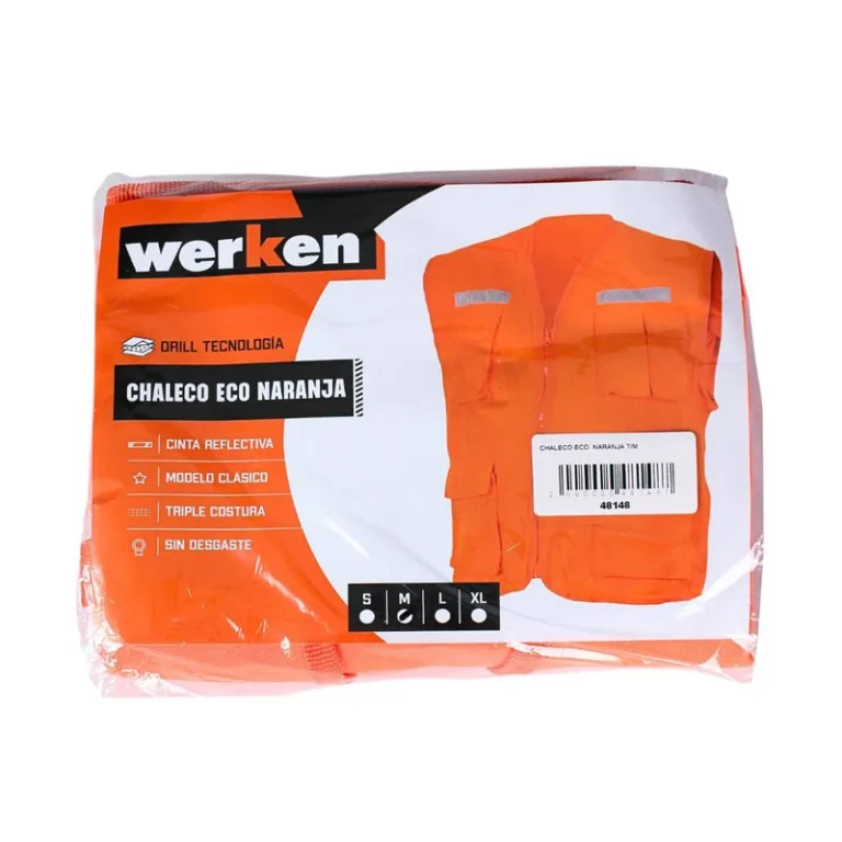 Chaleco Eco Naranja Talla: Large Werken